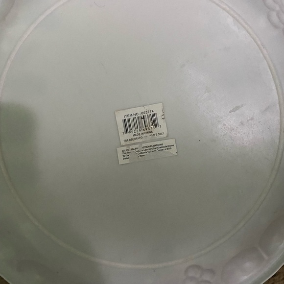 Vintage Set Of 9 Melamine 15”x15”Festive Holiday Large Round Serving 3D Platters - Picture 11 of 15